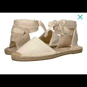 Soludos tie up espadrilles never worn!